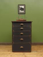 Vintage Industrial Black Painted Chest of Drawers, Office or Workshop Chest (12 of 12) Vintage Industrial Black Painted Chest of Drawers, Office or Workshop Chest (12 of 12)