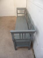 Grey & Green 3 Seater Antique Pine Kitchen / Hall Box Settle / Bench (8 of 10) Grey & Green 3 Seater Antique Pine Kitchen / Hall Box Settle / Bench (8 of 10)