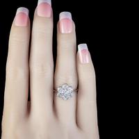 Antique Edwardian Diamond Daisy Cluster Ring Platinum 2ct of Diamond c 1910 (5 of 5) Antique Edwardian Diamond Daisy Cluster Ring Platinum 2ct of Diamond c 1910 (5 of 5)