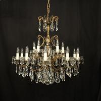 French Gilded 16 Light Antique Chandelier