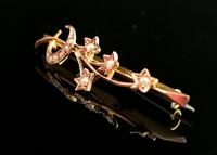 Antique Pearl Crescent & Star Brooch, 9ct Gold (4 of 8) Antique Pearl Crescent & Star Brooch, 9ct Gold (4 of 8)