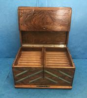 Victorian Brassbound Walnut Cigar Box (17 of 19) Victorian Brassbound Walnut Cigar Box (17 of 19)