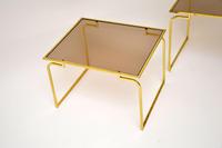 1970’s Vintage Italian Brass & Glass Nest of 3 Tables (4 of 10) 1970’s Vintage Italian Brass & Glass Nest of 3 Tables (4 of 10)