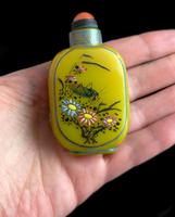 Antique Chinese Enamelled Glass Snuff Bottle, Cricket, Mantis, Yung Cheng (7 of 12) Antique Chinese Enamelled Glass Snuff Bottle, Cricket, Mantis, Yung Cheng (7 of 12)