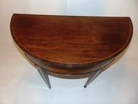 Scottish Sheraton Half Round Card Table (7 of 8) Scottish Sheraton Half Round Card Table (7 of 8)