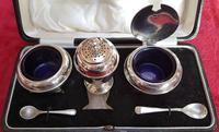 Cased Sterling Silver Cruet Set (2 of 6) Cased Sterling Silver Cruet Set (2 of 6)
