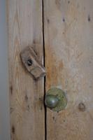 Antique Pine Wall Cupboard with Rare Leather Hinges (4 of 17) Antique Pine Wall Cupboard with Rare Leather Hinges (4 of 17)
