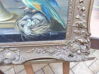 Oil on Canvas Still Life with Parakeet Artist George Rennie (2 of 11) Oil on Canvas Still Life with Parakeet Artist George Rennie (2 of 11)