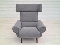 1970s Danish Design, Completely Restored Armchair, Furniture Wool, Teak Wood (4 of 12) 1970s Danish Design, Completely Restored Armchair, Furniture Wool, Teak Wood (4 of 12)