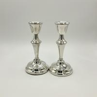 Pair of Vintage Sterling Silver Candlestick Holders