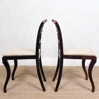 4 Regency Ebonised Dining Chairs Trafalgar (8 of 12) 4 Regency Ebonised Dining Chairs Trafalgar (8 of 12)