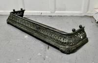 Victorian Pierced Verdigris Cast Iron Fender (3 of 5) Victorian Pierced Verdigris Cast Iron Fender (3 of 5)