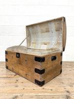 Rustic Antique Pine Dome Top Trunk (8 of 9) Rustic Antique Pine Dome Top Trunk (8 of 9)