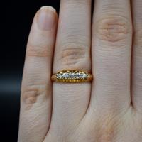 Antique Edwardian Old Cut Diamond Five Stone 18K Gold Ring (7 of 10) Antique Edwardian Old Cut Diamond Five Stone 18K Gold Ring (7 of 10)