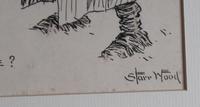 Starr Wood Original Pen & Ink Cartoon, Signed, Vintage Frame (3 of 5) Starr Wood Original Pen & Ink Cartoon, Signed, Vintage Frame (3 of 5)