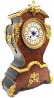Antique French Burr Walnut & Ormolu 8-Day Mantel Clock Rococo Boulle Case Segment Dial (6 of 11) Antique French Burr Walnut & Ormolu 8-Day Mantel Clock Rococo Boulle Case Segment Dial (6 of 11)
