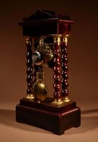 Original Antique Inlaid French Portico Clock c.1870 (7 of 8) Original Antique Inlaid French Portico Clock c.1870 (7 of 8)