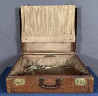 Faux Horn-back Alligator Vintage Aviation Suitcase (7 of 7) Faux Horn-back Alligator Vintage Aviation Suitcase (7 of 7)