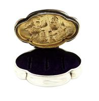 Antique Victorian Sterling Silver 'Cherub' Ring Box 1898 (5 of 9) Antique Victorian Sterling Silver 'Cherub' Ring Box 1898 (5 of 9)