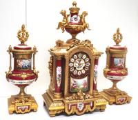 Incredible French Sevres Mantel Clock French Striking 8-day Garniture Clock Set (3 of 19) Incredible French Sevres Mantel Clock French Striking 8-day Garniture Clock Set (3 of 19)