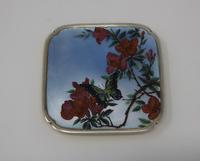 Antique Silver Guilloche Dish Painted with Butterfly & Flowers - 1911 (6 of 11) Antique Silver Guilloche Dish Painted with Butterfly & Flowers - 1911 (6 of 11)