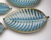 A Retro Set 4X Novelty Studio Pottery Leaf Plates Surrey Ceramics 1960's (5 of 11) A Retro Set 4X Novelty Studio Pottery Leaf Plates Surrey Ceramics 1960's (5 of 11)