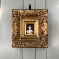Antique Victorian portrait in oil of a young girl child in ornate gesso frame 2 of 2 (5 of 10) Antique Victorian portrait in oil of a young girl child in ornate gesso frame 2 of 2 (5 of 10)