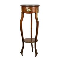Console Table with Porcelain Medallions & Brass + Bronze Decor - Third Rococo Style