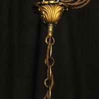 French Gilded Bronze 8 Light Rococo Chandelier c.1930 (10 of 10) French Gilded Bronze 8 Light Rococo Chandelier c.1930 (10 of 10)
