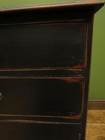 Small Antique Black Painted Cabinet with Drawers, Printer Cupboard, Gothic (3 of 17) Small Antique Black Painted Cabinet with Drawers, Printer Cupboard, Gothic (3 of 17)