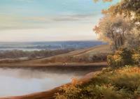 Stunning Large Vintage English Country Farmland Landscape Oil Painting - Signed (6 of 12) Stunning Large Vintage English Country Farmland Landscape Oil Painting - Signed (6 of 12)