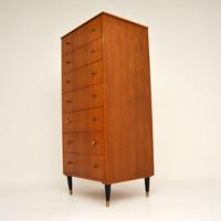 1960's Vintage Mahogany & Brass Tallboy Chest of Drawers (3 of 8) 1960's Vintage Mahogany & Brass Tallboy Chest of Drawers (3 of 8)
