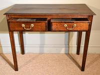 18th Century Oak Two Drawer Side Table (2 of 4) 18th Century Oak Two Drawer Side Table (2 of 4)