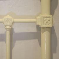 Brass & Iron Antique Platform Bed in Cream (5 of 5) Brass & Iron Antique Platform Bed in Cream (5 of 5)