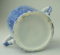Pearlware Pottery Blue & White Transferware Loving Cup & Saucer c.1810 (7 of 8) Pearlware Pottery Blue & White Transferware Loving Cup & Saucer c.1810 (7 of 8)