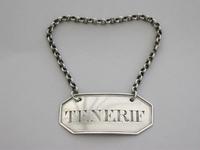 Rare George III Irish Silver Wine Label 'tenerif', by John Teare, Dublin, C1800 (3 of 8) Rare George III Irish Silver Wine Label 'tenerif', by John Teare, Dublin, C1800 (3 of 8)