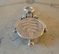 Antique Pocket Watch Chain Silver Compass Fob 1890s Victorian Working Drum Case Fob (10 of 10) Antique Pocket Watch Chain Silver Compass Fob 1890s Victorian Working Drum Case Fob (10 of 10)