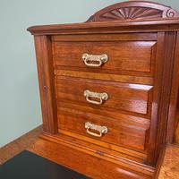 High Quality Maple & Co Antique Victorian Pedestal Desk (2 of 11) High Quality Maple & Co Antique Victorian Pedestal Desk (2 of 11)