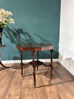 Edwardian Mahogany Shaped Window Table