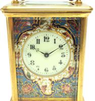 Superb French 8 Day Champleve Carriage Clock Cylinder Platform, Working c.1900 (10 of 12) Superb French 8 Day Champleve Carriage Clock Cylinder Platform, Working c.1900 (10 of 12)