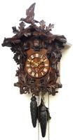 Antique Carved Early Cuckoo Clock Weight Driven Visible Pendulum (9 of 14) Antique Carved Early Cuckoo Clock Weight Driven Visible Pendulum (9 of 14)