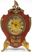 Antique French Mahogany & Ormolu Boulle Mantel Clock Shield Boulle Case. (2 of 7) Antique French Mahogany & Ormolu Boulle Mantel Clock Shield Boulle Case. (2 of 7)