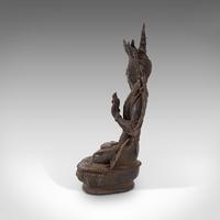Tall Antique Manjushri Statue, Oriental, Bronze Figure, Seated Deity, Circa 1900 (11 of 12) Tall Antique Manjushri Statue, Oriental, Bronze Figure, Seated Deity, Circa 1900 (11 of 12)