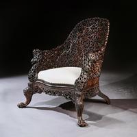 Exceptional 19th Century Anglo Indian Carved Teak Armchair (2 of 9) Exceptional 19th Century Anglo Indian Carved Teak Armchair (2 of 9)