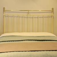Brass & Iron Antique Platform Bed in Cream (3 of 5) Brass & Iron Antique Platform Bed in Cream (3 of 5)