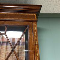 Exceptional Inlaid Victorian Antique Glazed Bookcase by Edwards and Roberts (7 of 10) Exceptional Inlaid Victorian Antique Glazed Bookcase by Edwards and Roberts (7 of 10)
