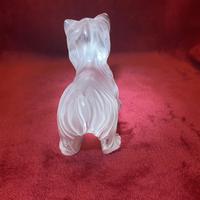 Lalique Sculpture of a Yorkshire Terrier Modelled in clear & frosted glass (2 of 5) Lalique Sculpture of a Yorkshire Terrier Modelled in clear & frosted glass (2 of 5)