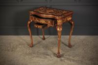 Pair of Dutch Marquetry Inlaid Serpentine Card Tables (10 of 18) Pair of Dutch Marquetry Inlaid Serpentine Card Tables (10 of 18)