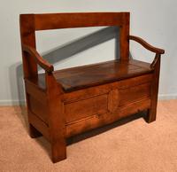 Early Nineteenth Century French Cherry Wood Bench (7 of 7) Early Nineteenth Century French Cherry Wood Bench (7 of 7)