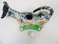 Early Staffordshire Sponge Painted Prattware Cow Creamer (8 of 8) Early Staffordshire Sponge Painted Prattware Cow Creamer (8 of 8)